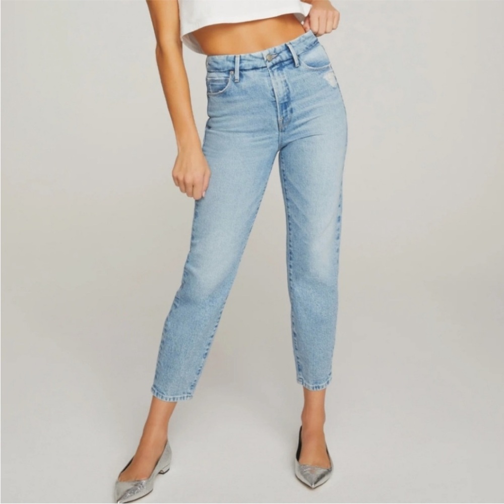 Good American Good Mom Blue 636 Jeans Size 6